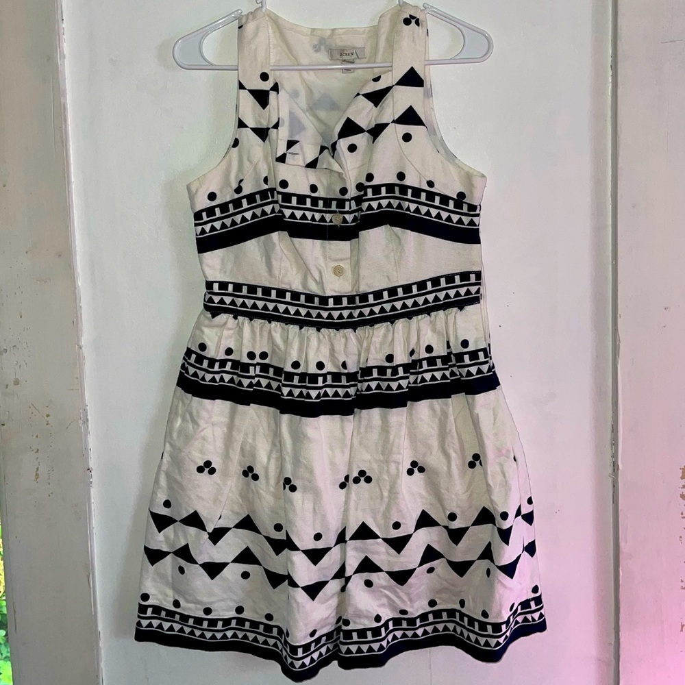 J. Crew Linen/Cotton dress with pockets, size 8